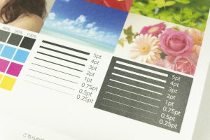 サテンタック・サテンシールの印刷イメージ