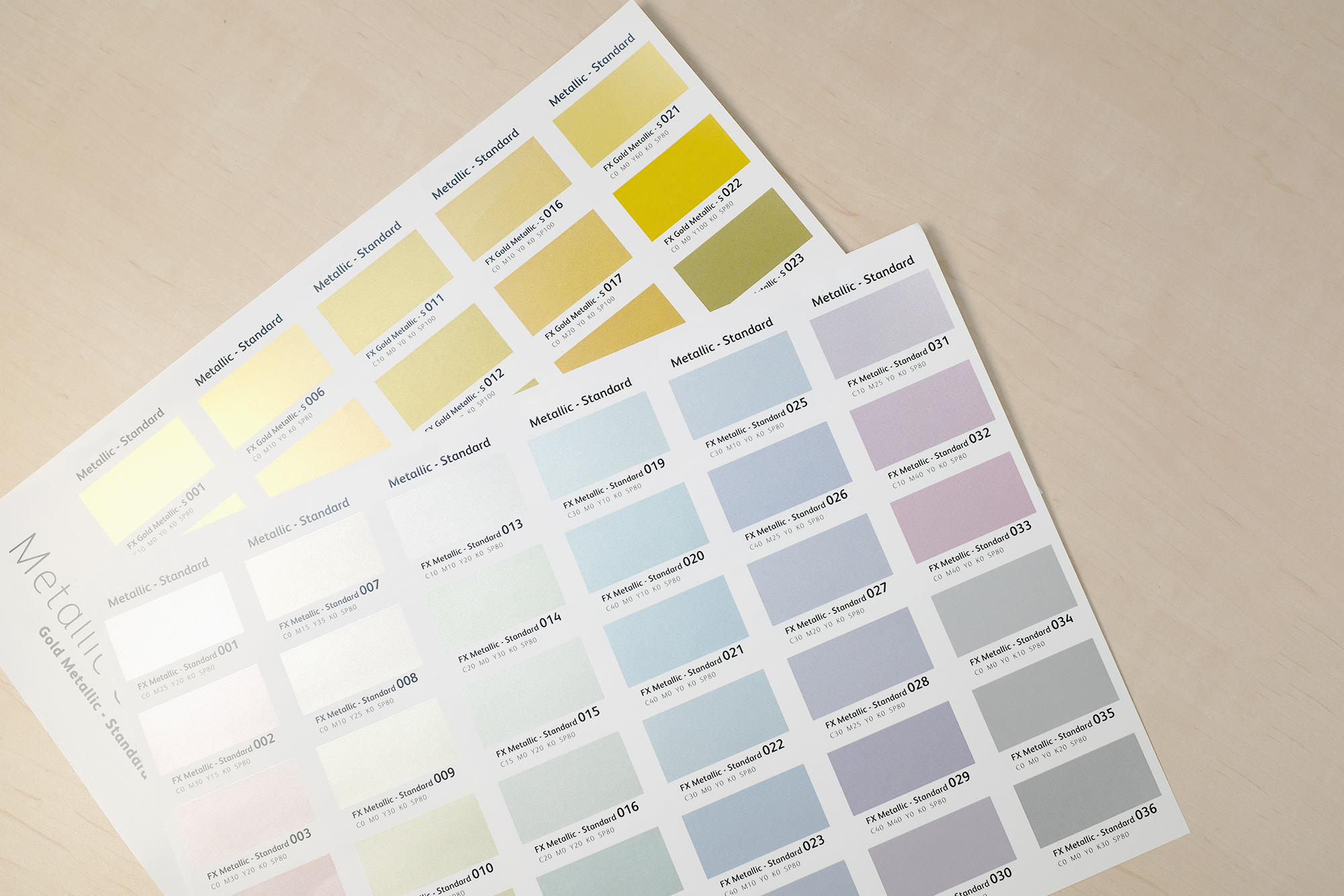 メタリックカラー印刷